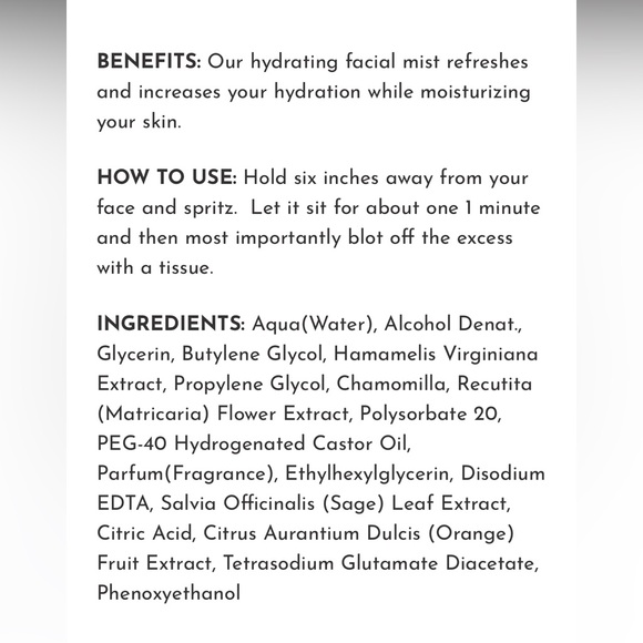 TAROCCO Moisturizing Facial Mist - Picture 2 of 6